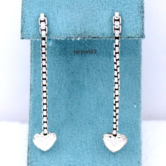 John Hardy Jewelry - John Hardy JAI Sterling Silver Heart Symbols of Love Drop Earrings  2-1/2"  NIB